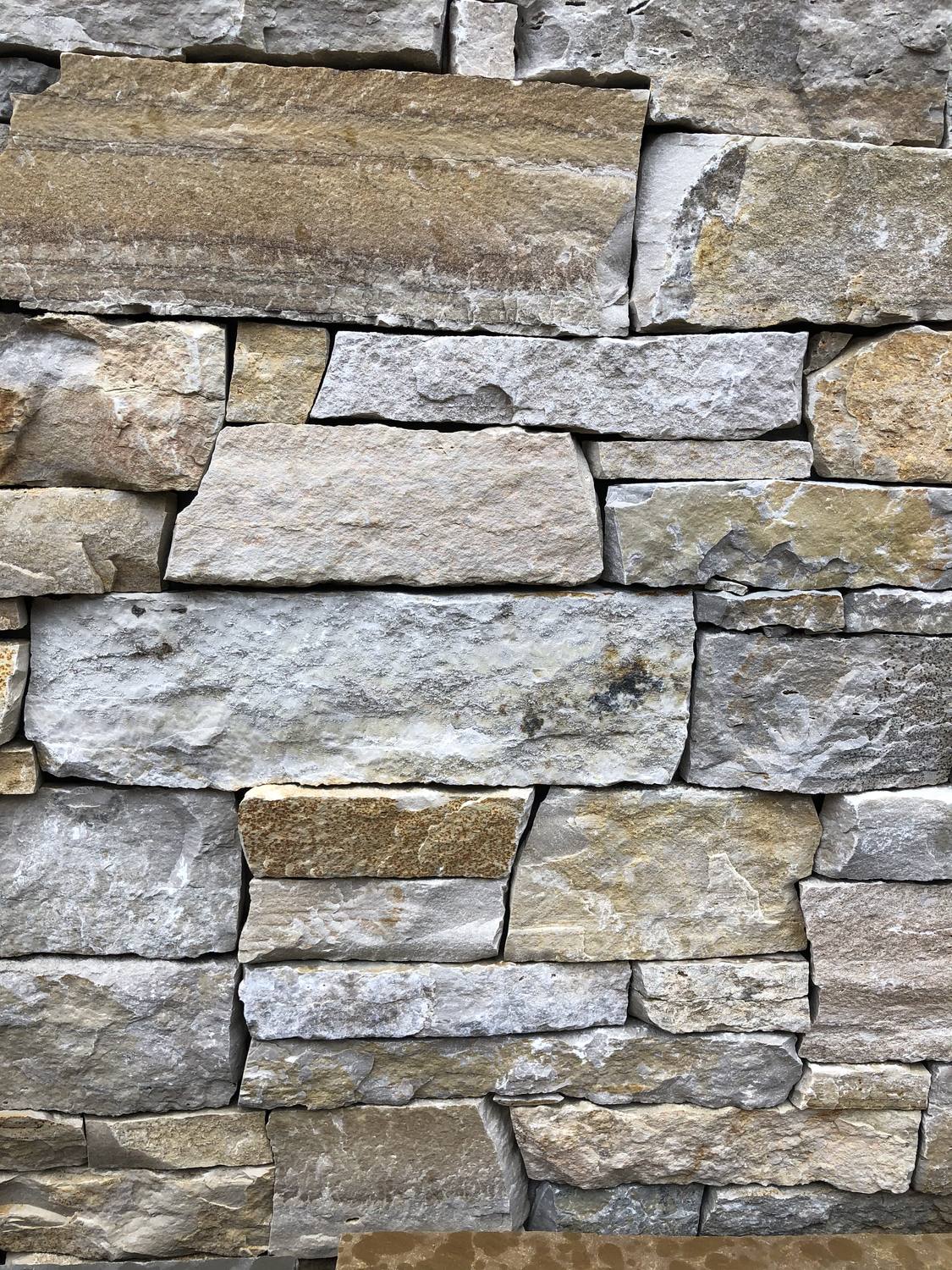 Natural stone veneer detail
